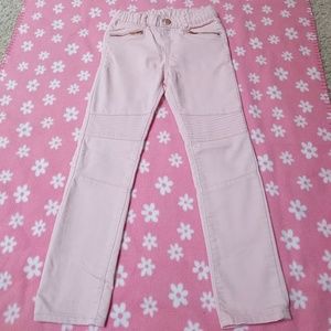 Little girl pink moto jeggings!